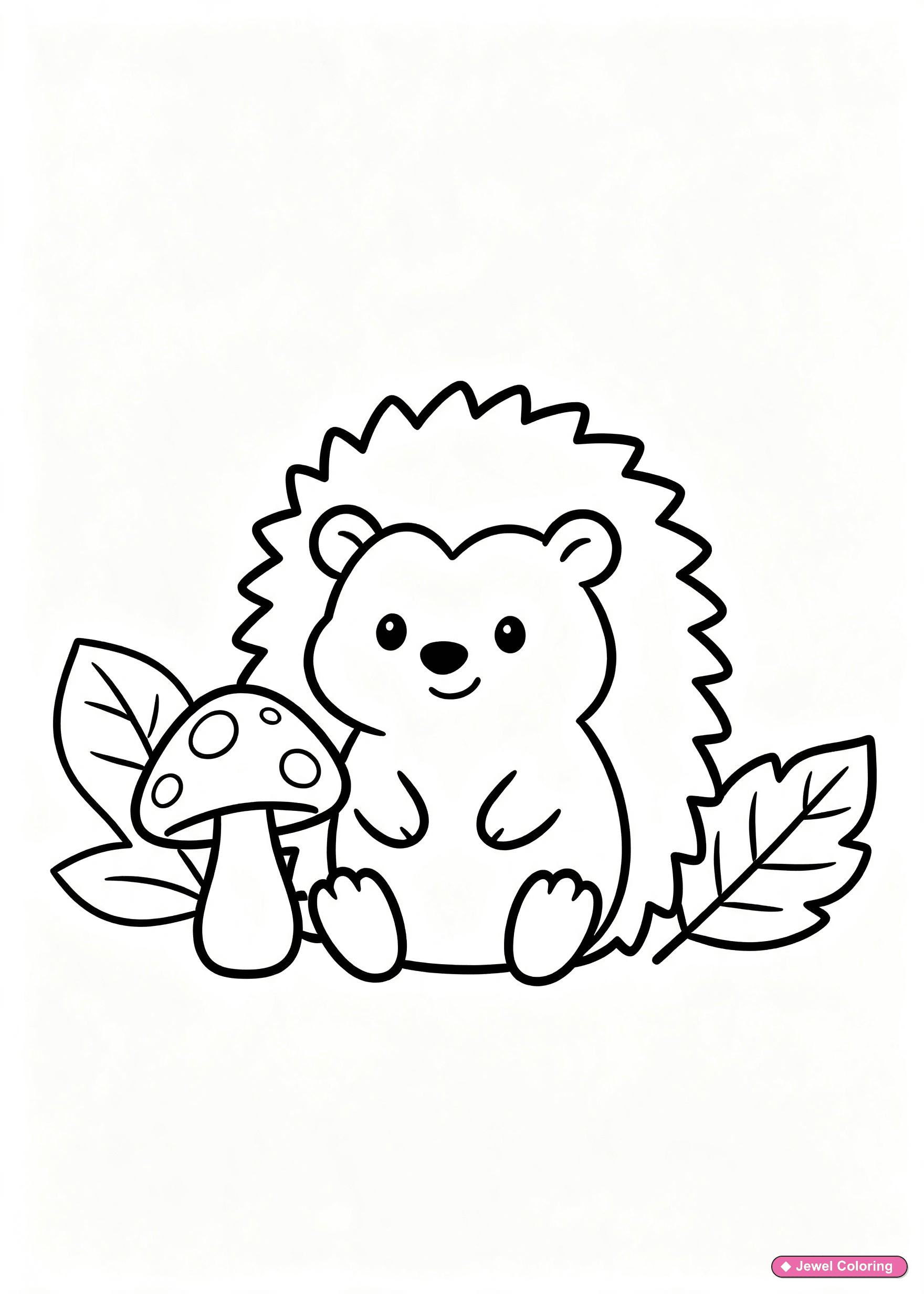 Hedgehog Coloring Page printable animals coloring page