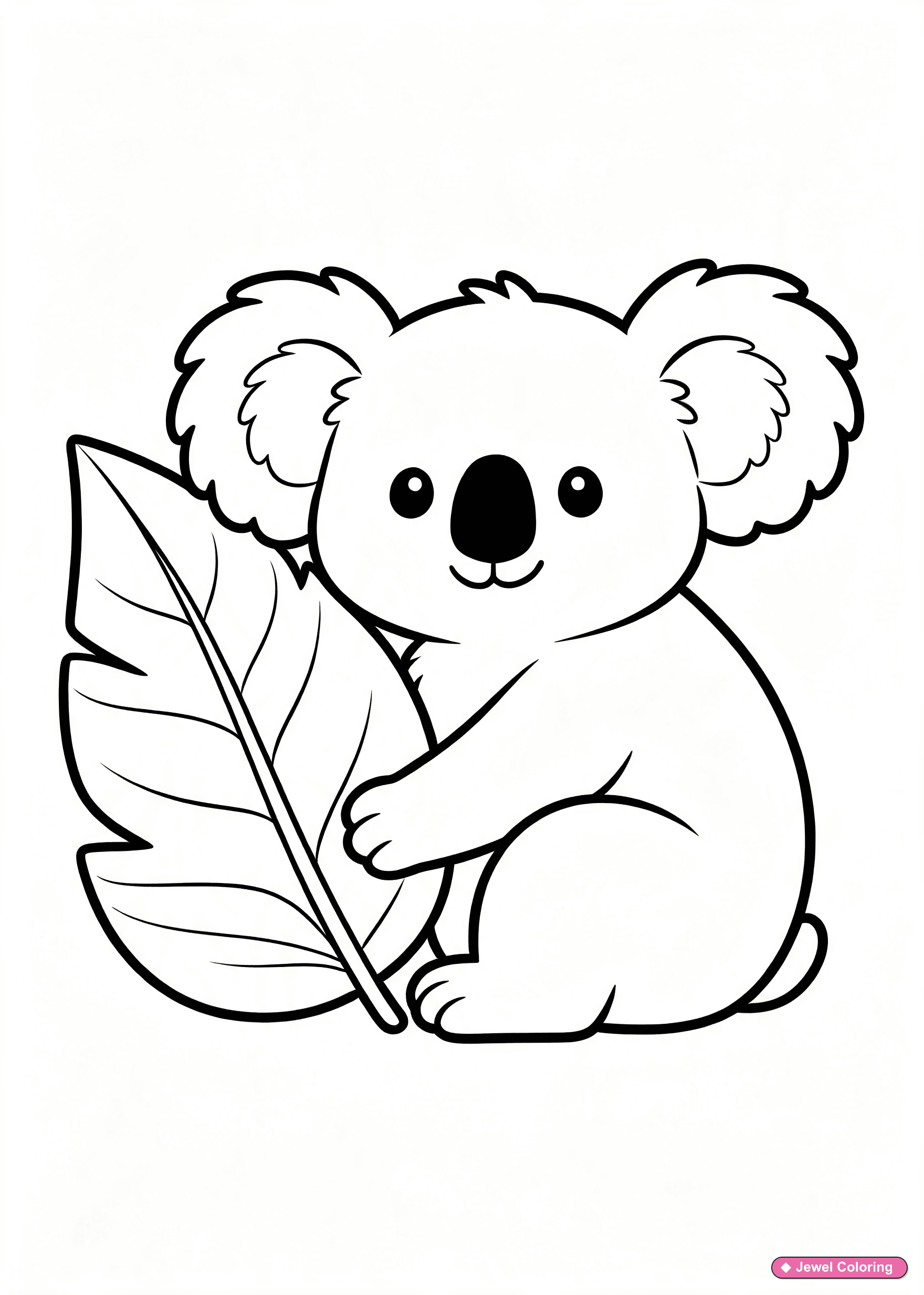 Koala Coloring Page printable animals coloring page