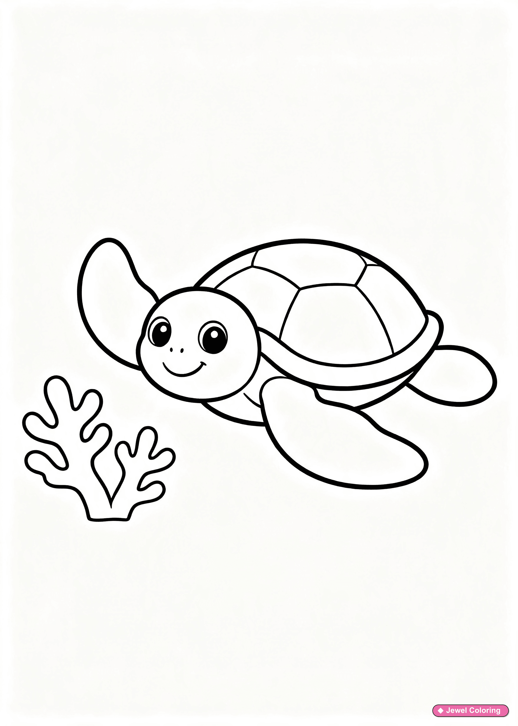 Sea Turtle Coloring Page printable animals coloring page