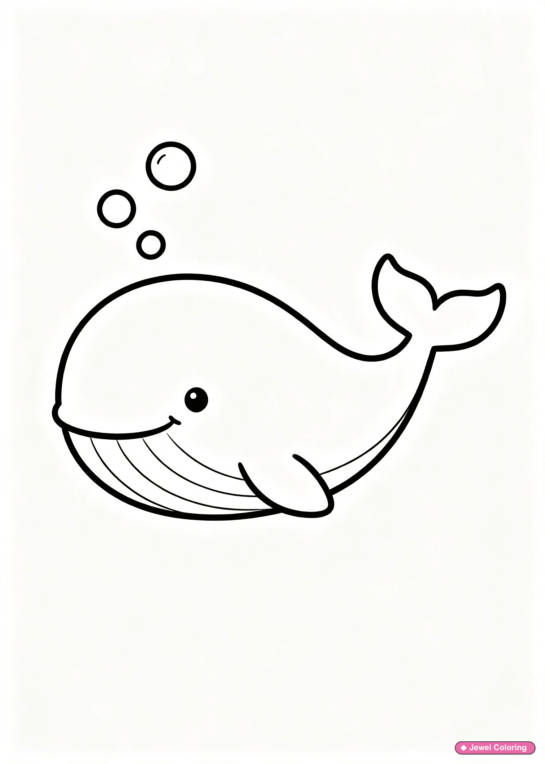 Whale Coloring Page printable animals coloring page