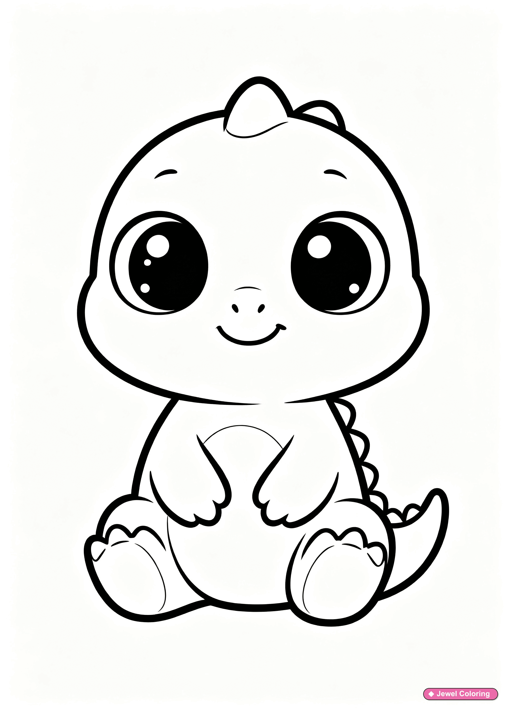 Baby and Cute Dinosaur dinosaurs coloring page category