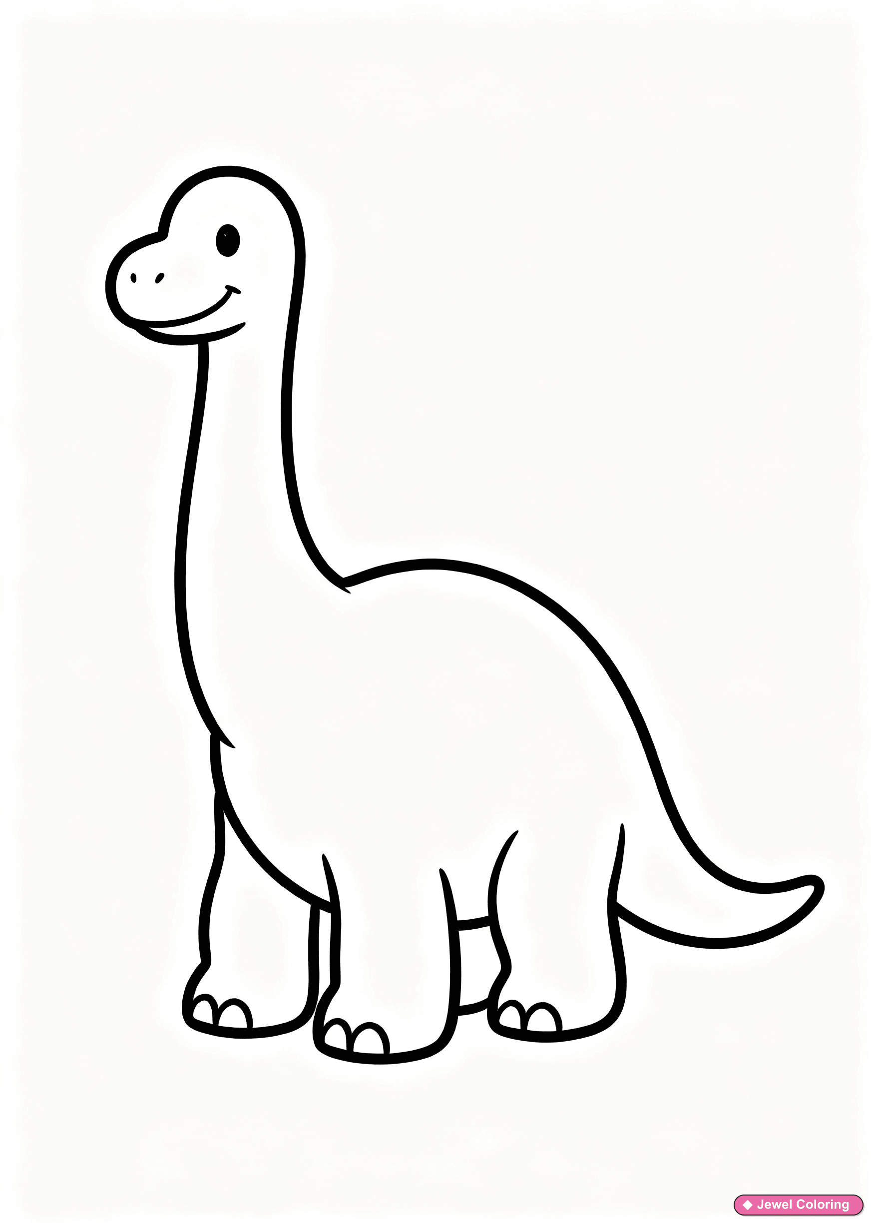 Easy Dinosaur for Kids dinosaurs coloring page category